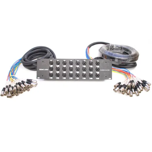 Vista 11 de Seismic Audio SARMSS-32x530 - Cable de serpiente, divisor combinado XLR TRS de 32 canales para montaje en bastidor, troncos XLR de 5 y 30 pies