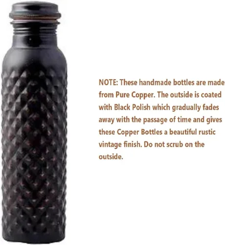 Vista 8 de STAGLIFE Botellas de agua de cobre para agua potable para hombres y mujeres, botella de agua ayurvédica de cobre puro, jarra para beber, dispensador