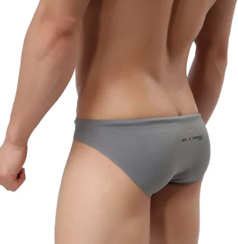 Vista 5 de Mendove Bañadores de bikini de nailon sólido para hombre con cordón ajustable