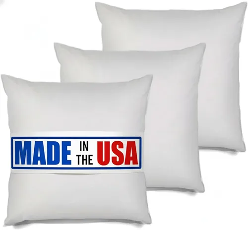 Vista 14 de MSD Relleno de almohada de 16 x 16 pulgadas, hipoalergénico, forma cuadrada, relleno estándar de poliéster blanco, relleno de almohada europea