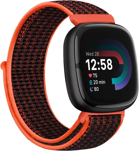 Vista 30 de Correas de nailon compatibles con Fitbit Versa 4/Sense 2/Versa 3/Fitbit Sense, correa de repuesto ajustable deportiva suave transpirable