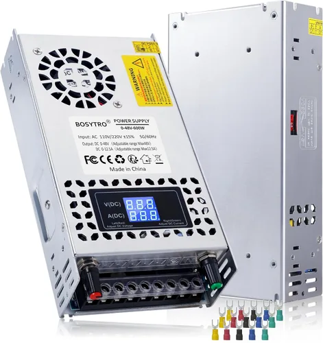 Vista 8 de Fuente de alimentación CC ajustable de 24V 600W, fuente de alimentación conmutable CA 110V/220V a CC 0-24V convertidor CC con pantalla digital LED