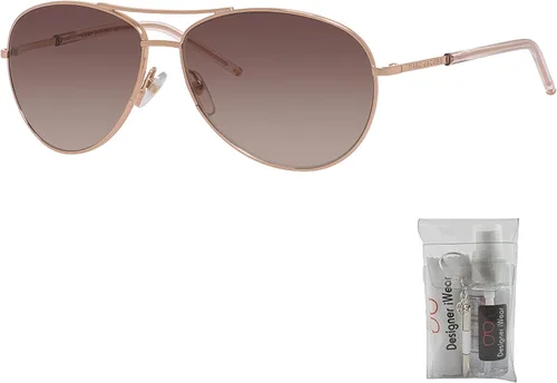 Vista 2 de Marc Jacobs Marc59s Aviator Sunglasses for Women + BUNDLE with Designer iWear Eyewear Care Kit