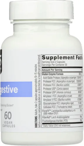 Vista 6 de 365 by Whole Foods Market, Enzimas Gluten Digestive, 60