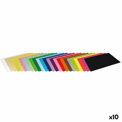 Vista 2 de Cartulinas Fabrisa Multicolor 50 Piezas (10 Unidades)