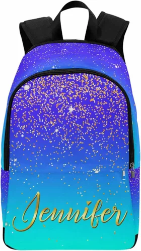 Vista 15 de MyPupSocks Mochila escolar personalizada con nombre personalizado mochila unisex, Multi 00, Personalizado