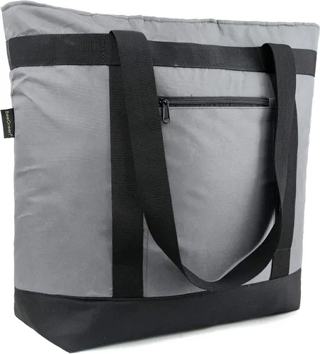 Vista 21 de BeeGreen Bolsa térmica térmica suave para comestibles, compras, playa, viajes, almuerzo, plegable, a prueba de fugas, enfriadores de hielo grandes