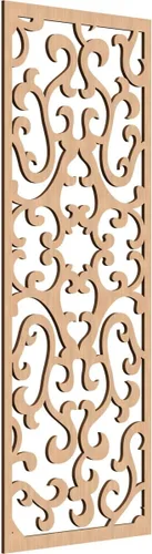 Vista 33 de 9 3/8 pulgadas de ancho x 24 3/8 pulgadas de alto x 1/4 de alto Smithfield paneles de pared de madera con calado, abedul