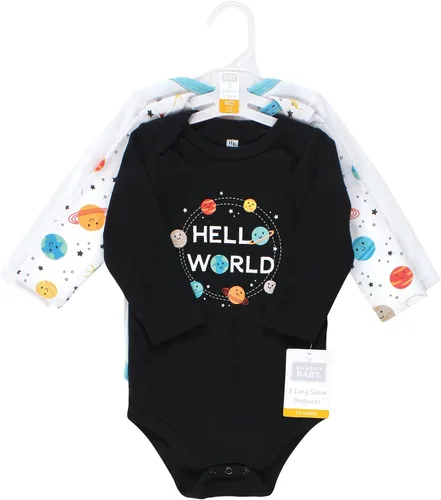 Vista 94 de Hudson Baby Body unisex de algodón de manga larga para bebé, leopardo rosa rojo