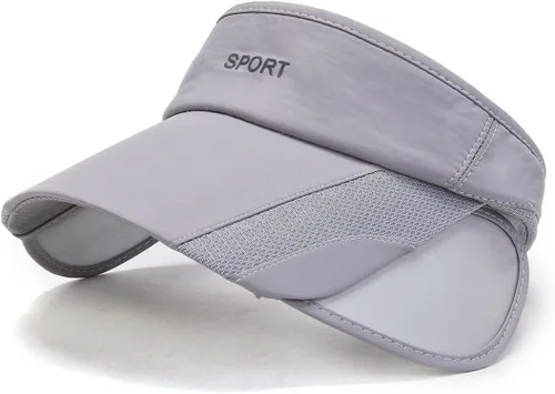 Vista 8 de Viseras solares para mujer con visera retráctil, visera de golf, protección UV, gorra de playa, tenis, correr, deporte, sombrero ajustable