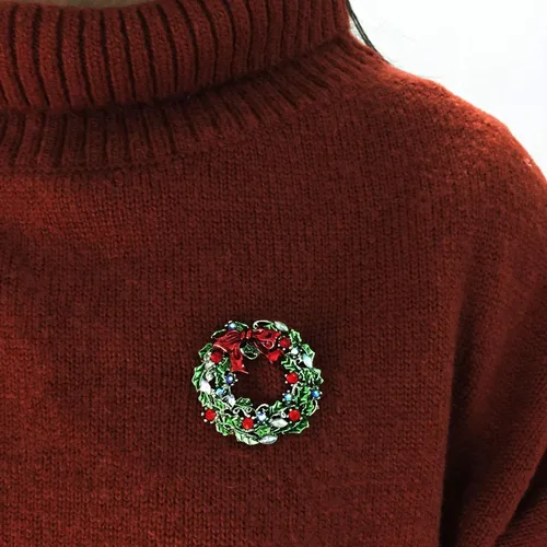 Vista 5 de XGALA Broche vintage de diamantes de imitación para mujeres y niñas