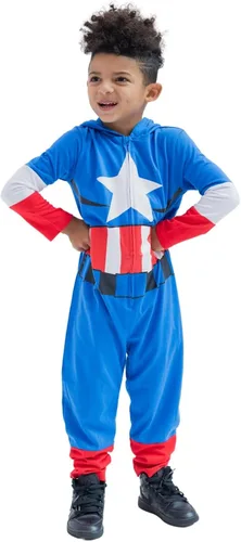 Vista 10 de Marvel Los Vengadores Spider-Verse Spider-Man Venom Iron Man Cremallera Completa Traje de Cosplay Mono para Recién Nacido a Niño Pequeño Black