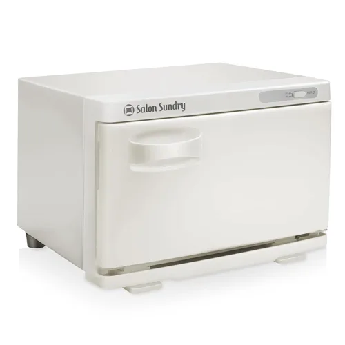 Vista 8 de Salon Sundry Gabinete calentador de toallas calientes profesional de alta capacidad - equipo de spa facial y salón - blanco