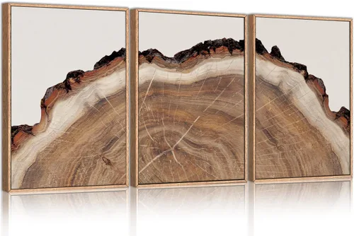 Vista 10 de HPINUB - Lienzo decorativo abstracto moderno para pared, juego de 3 impresiones artísticas enmarcadas, pintura de pared grande en blanco y negro, 16