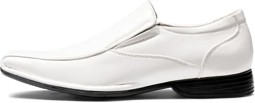 Vista 2 de Bruno Marc - Mocasines Giorgio de vestir con forro de cuero para hombre