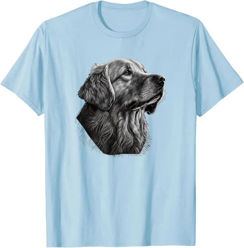 Vista 108 de Camiseta divertida Golden Retriever, Negro