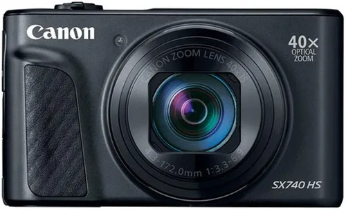 Vista 2 de Canon PowerShot SX740 HS Cámara digital + tarjeta de memoria de 32 GB + funda + lector de tarjetas USB + lápiz de limpieza de lentes + protectores