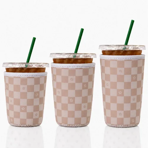 Vista 14 de Cobetech - Funda reutilizable para café helado, paquete de 3 fundas de neopreno para tazas de café frías, de 16 a 32 onzas, funda aislada para taza