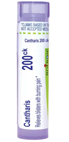 Vista 13 de Boiron Cantharis 12C Medicina homeopática para ampollas con dolor ardiente - 80 pellets Gránulos homeopáticos de medicina única para ampollas