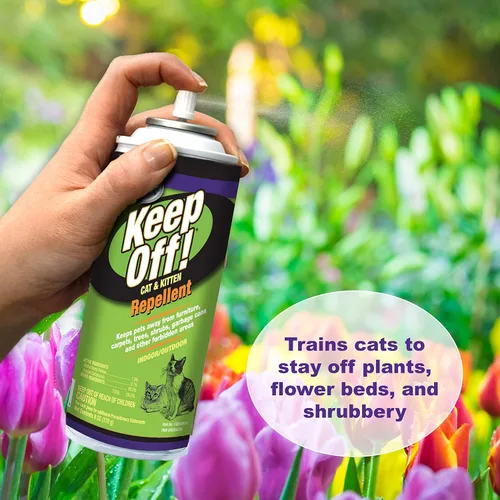Vista 3 de Four Paws ¡Alejarse! Gato repelente a spray al aire libre y en interiores 6 onzas