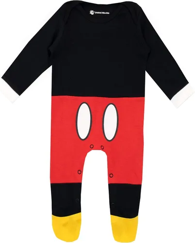 Vista 2 de Disney Conjunto de pies y sombreros de Mickey Mouse para bebés, Rojo