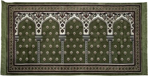 Vista 8 de Modefa Alfombra de oración islámica turca, Janamaz Sajada para múltiples personas, para familia, alfombra grande de reunión y oración en grupo, Azul
