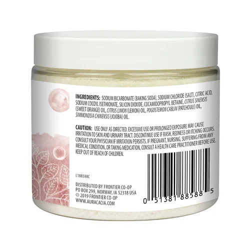 Vista 3 de Aura Cacia Baño de espuma de aromaterapia, pachulí pacífico y naranja dulce, tarro de 14 onzas