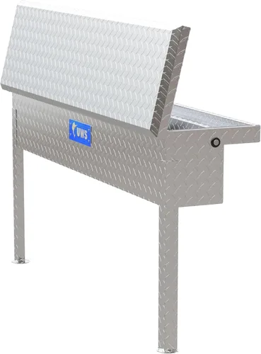 Vista 6 de UWS EC30201 Caja de herramientas lateral de aluminio de pared pesada de 48 pulgadas con perfil bajo, tapa RigidCore