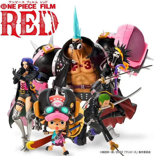 Vista 5 de Ichibansho Figure - Una pieza - Franky (película roja), estatua coleccionable de Bandai Spirits