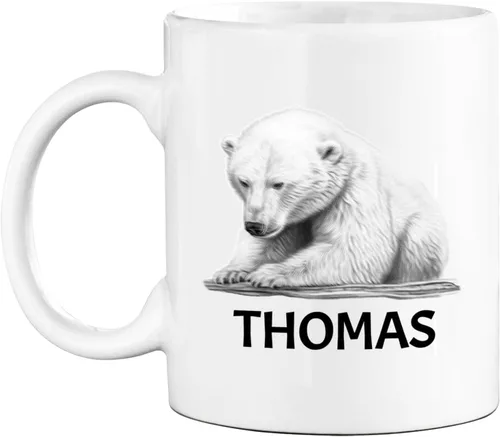Vista 18 de Taza de café con nombre personalizado de oso de 11 y 15 onzas, taza de cerámica blanca con dibujo a lápiz de oso personalizado, regalo para niños