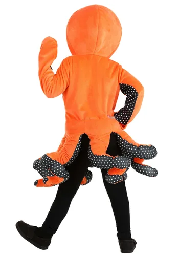 Vista 2 de Disfraz de Pulpo Oceánico para Niños Pequeños Multicolor