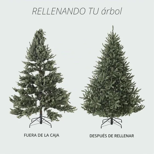 Vista 8 de Balsam Hill árbol de Navidad artificial, tradicional y prémium preiluminado, de 6.5 pies, pícea azul clásica con luces LED transparentes, bolsa
