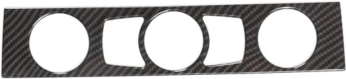 Vista 3 de YIWANG Marco de fibra de carbono para consola de control de CD de aire acondicionado de CA para BMW Serie 5 E60 2004-2010 Accesorios de automóvil