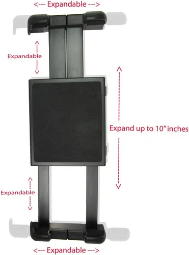 Vista 3 de Base de taladro de metal industrial para tableta/smartphone con brazo de taladro ELD AMPS de aleación de 8 pulgadas, soporte para iPad para pared