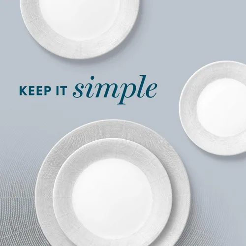Vista 4 de Corelle Plato de almuerzo boutique tejido de 8.5 pulgadas (8.5 in), paquete de 6