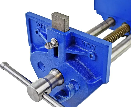 Vista 9 de Morsa de banco para trabajo en madera de acción rápida Yost., 7 pulgadas, Azul, 1