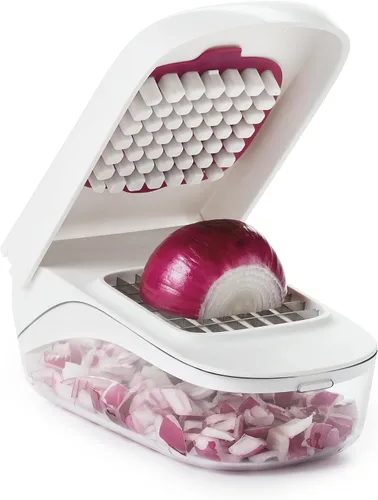Vista 14 de OXO Good Grips - Picadora de verduras y cebollas con apertura fácil de verter, color blanco (paquete de 12)