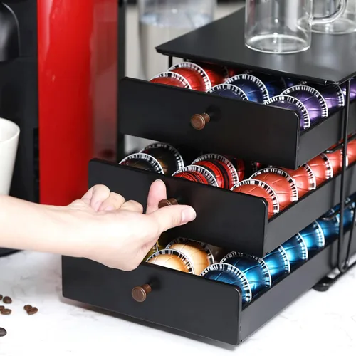 Vista 4 de Soporte para cápsulas Nespresso Vertuo Pod Holder para cápsulas Vertuoline (90 cápsulas-3 niveles)