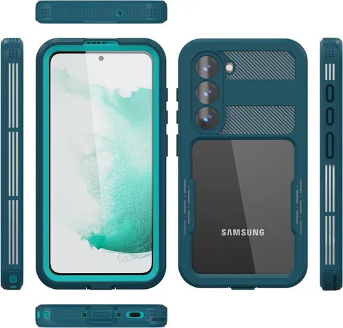 Vista 6 de Samsung Galaxy S23 - Funda impermeable a prueba de golpes, a prueba de caídas, Galaxy S23 de cuerpo completo, funda protectora totalmente sellada