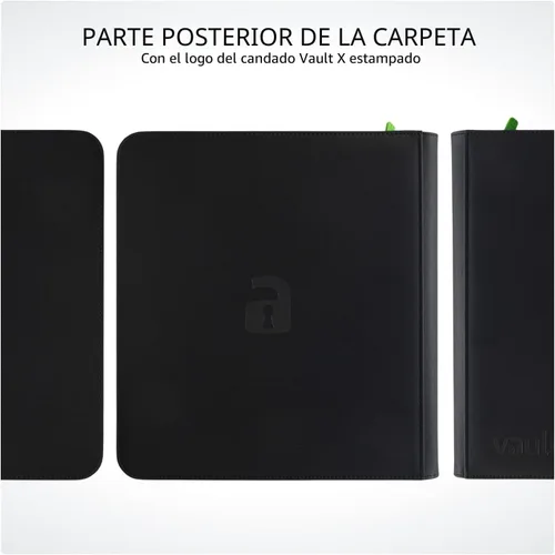 Vista 8 de Vault X Carpeta de tarjetas coleccionables con cremallera de 12 bolsillos Negro