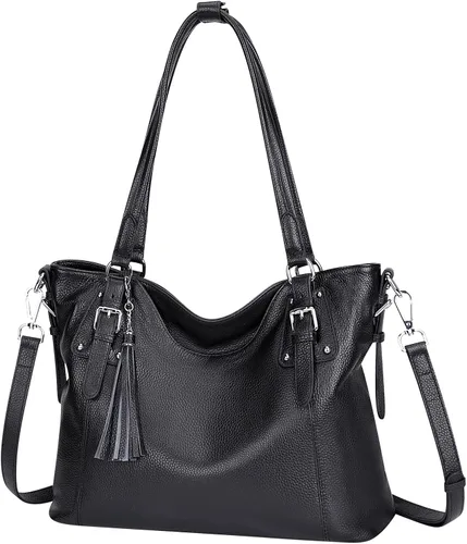 Vista 2 de Over Earth Bolsos de hombro para mujer, bolso cruzado de cuero suave