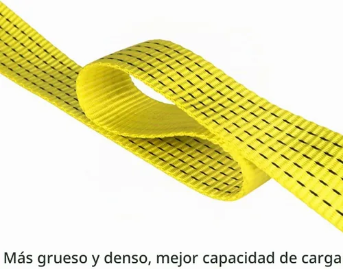Vista 4 de Paquete de 2 correas de elevación de 6 x 2 pulgadas, correa de elevación resistente de 6 pies, correas de seguridad de recuperación para salvador