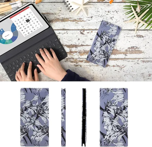 Vista 128 de HUA ANGEL Billetera ultra delgada para mujer, con bloqueo RFID, tarjetero de crédito, plegable, largo, hebilla magnética, billete para mujer, Owl