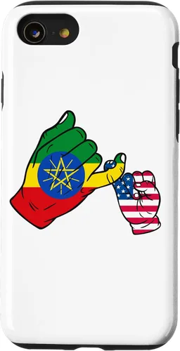 Vista 13 de iPhone 15 Parent and child Ethiopia USA family Case