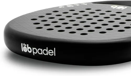 Vista 5 de Carbon Fiber Padel Racket – Black Drop Shape Design for Optimal Power Control Platform Paddle Racket for Beginners to Pros