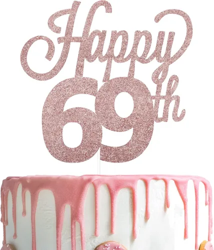 Vista 13 de LINGTEER - Decoración para pastel con texto "Happy Birthday 100", color negro
