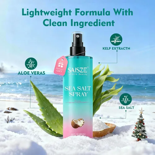 Vista 4 de Spray de sal marina para mujeres y hombres, regalos del día de San Valentín, artículos esenciales de viaje, ondas de playa texturizadas y volumen