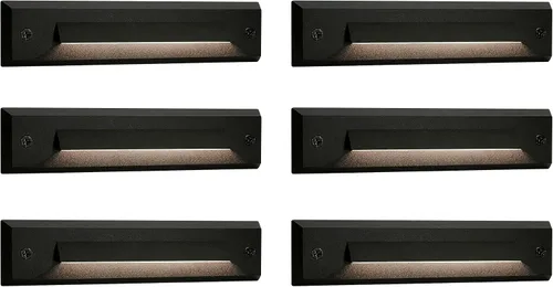 Vista 9 de GKOLED Paquete de 2 luces LED lineales de bajo voltaje de 9-15 V CA/CC, luz de escalera de corte de paisaje de 2 W, accesorios de iluminación