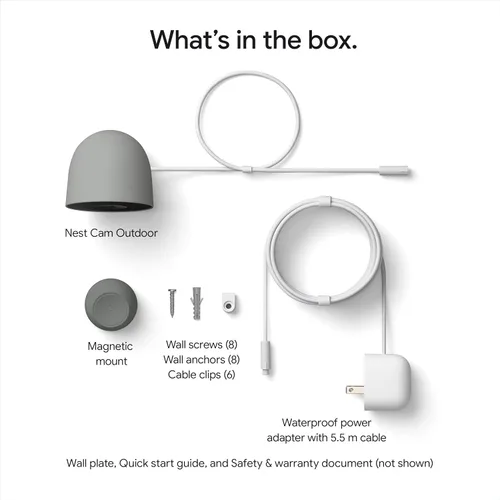 Vista 12 de Google Nest Cam Outdoor (con cable, 2.ª generación) - Cámara de seguridad