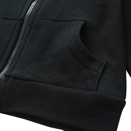Vista 5 de ROMPERINBOX Sudadera con capucha para bebé y niña, con cremallera completa, ligera, delgada, abrigo, sudaderas de 0 a 24 meses